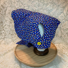 Load image into Gallery viewer, Vintage Bonnet - Happy Flowers Bonnet w/Yellow Buttons