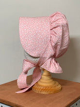 Load image into Gallery viewer, Prairie Bonnet, Cherry Blossom Fabric -Shuttle Tatted Edging or Plain