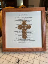 Load image into Gallery viewer, Acadian Brown Cotton Detailed Cross - La Grace du Ciel