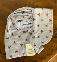 Load image into Gallery viewer, Prairie Bonnet, Crawfish Fabric -Shuttle Tatted Edging or Plain