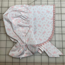 Load image into Gallery viewer, Sandalwood Rose Quartz Prairie Bonnet -Shuttle Tatted Edging