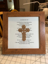Load image into Gallery viewer, Acadian Brown Cotton Detailed Cross - La Grace du Ciel