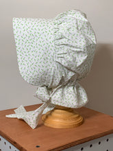 Load image into Gallery viewer, Prairie Bonnet, Lavendar Calico Fabric -Shuttle Tatted Edging or Plain