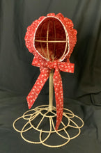 Load image into Gallery viewer, Prairie Bonnet, Vintage Fall Buds Fabric -Shuttle Tatted Edging or Plain