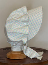 Load image into Gallery viewer, Pastel Seersucker Button Bonnets
