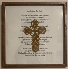 Load image into Gallery viewer, Acadian Brown Cotton Detailed Cross - La Grace du Ciel
