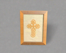 Load image into Gallery viewer, Acadian Brown Cotton Simple Cross
