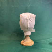Load image into Gallery viewer, Fitted Birdie Cap - White Eyelet with Lite Pink Tatted Edging
