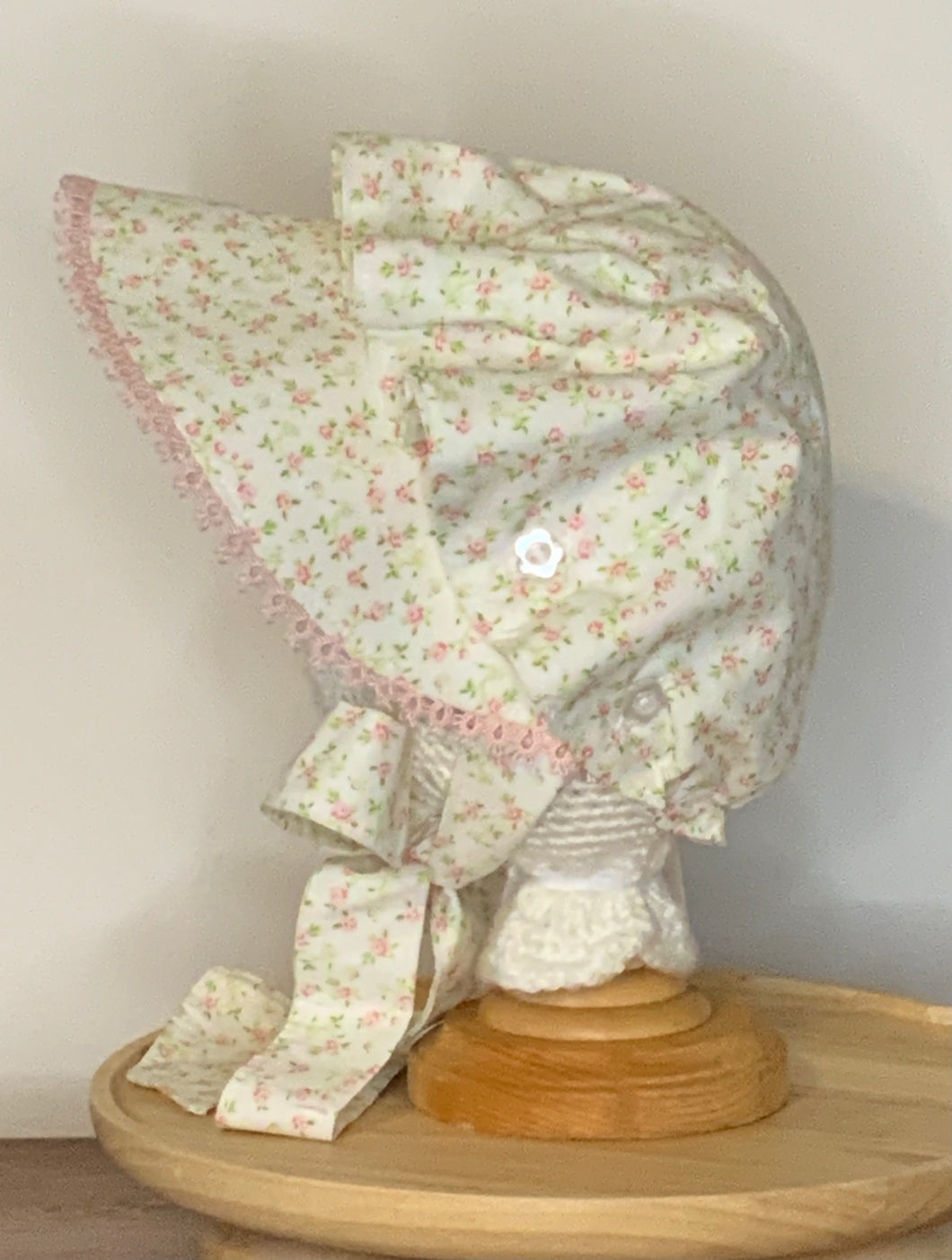 Vintage Rose Button Bonnets