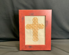 Load image into Gallery viewer, Acadian Brown Cotton Detailed Cross
