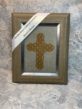 Load image into Gallery viewer, Acadian Brown Cotton Detailed Cross
