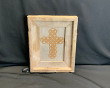 Load image into Gallery viewer, Acadian Brown Cotton Detailed Cross
