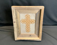 Load image into Gallery viewer, Acadian Brown Cotton Detailed Cross
