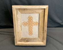 Load image into Gallery viewer, Acadian Brown Cotton Detailed Cross
