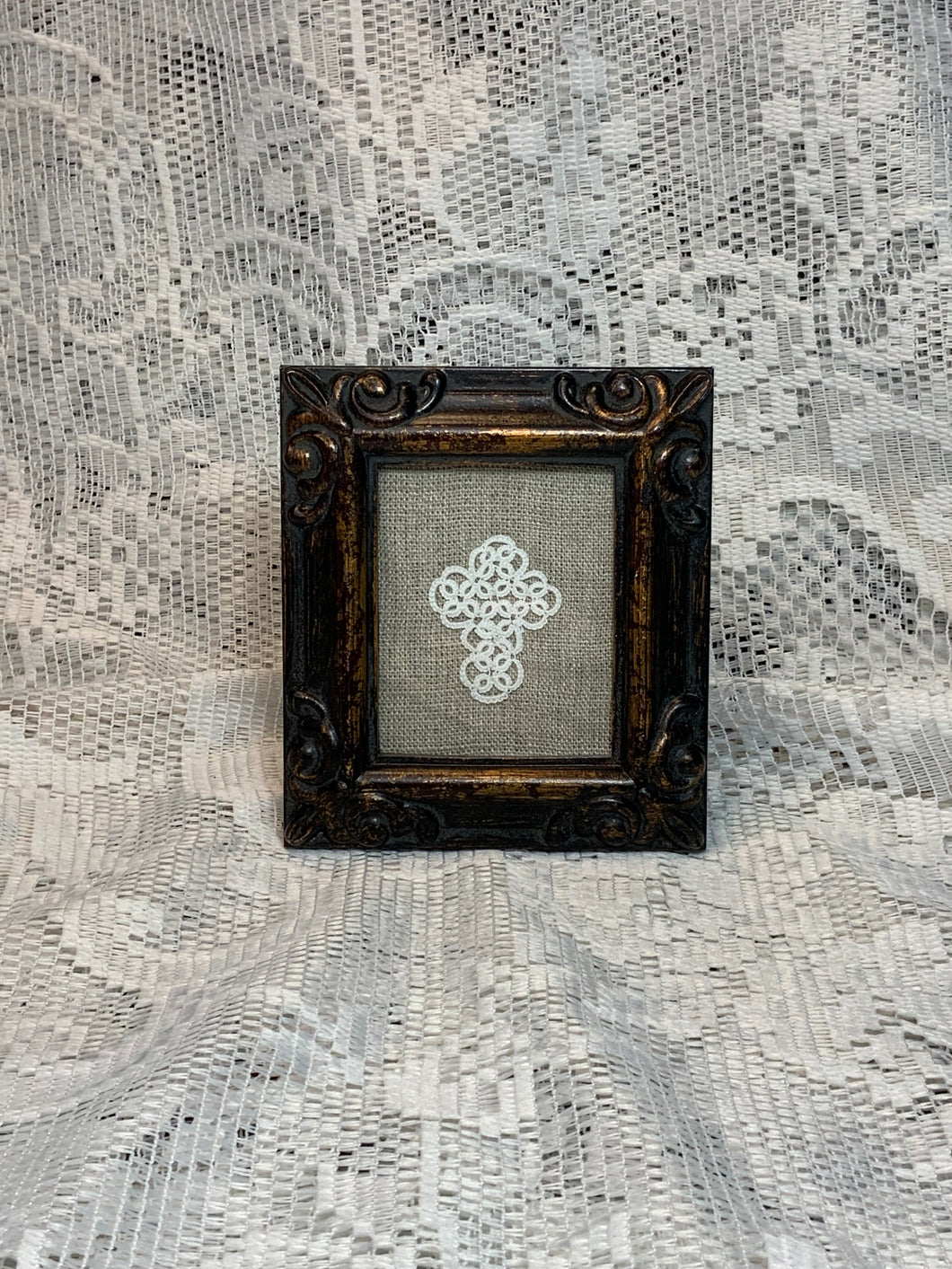 Shuttle Tatted Vintage Cross
