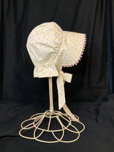 Load image into Gallery viewer, Prairie Bonnet, Vintage Rose Fabric -Shuttle Tatted Edging or Plain
