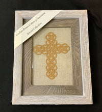 Load image into Gallery viewer, Acadian Brown Cotton Detailed Cross
