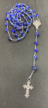 Load image into Gallery viewer, Rosary - Shuttle Rosary, Lapis Beads
