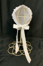 Load image into Gallery viewer, Bonnet - White Eyelet Prairie Bonnet
