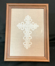Load image into Gallery viewer, Shuttle Tatted Ecru Cross

