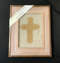 Load image into Gallery viewer, Acadian Brown Cotton Detailed Cross
