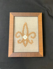 Load image into Gallery viewer, Acadian Brown Cotton Fleur de Lis
