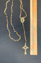 Load image into Gallery viewer, Rosary - Shuttle Tatted, Tiger Eye Beads
