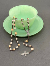 Load image into Gallery viewer, Rosary - Shuttle Tatting, Magnesite Beads
