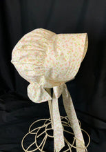 Load image into Gallery viewer, Prairie Bonnet, Vintage Rose Fabric -Shuttle Tatted Edging or Plain
